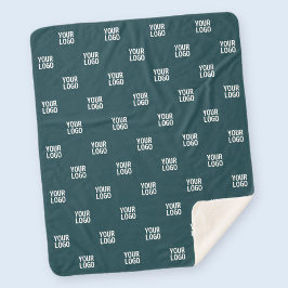 繰り返しイメージ、デザイン、またはロゴ | 濃い青（緑） シェルパブランケット