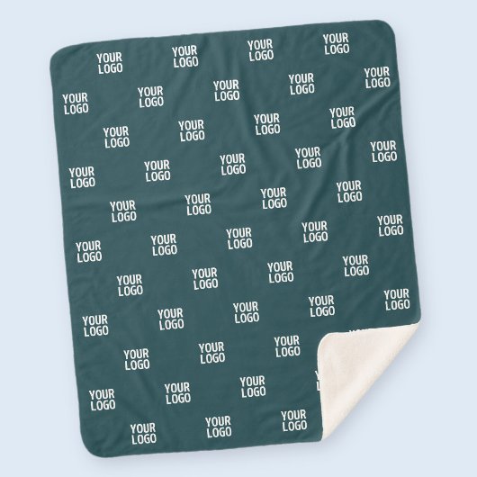 繰り返しイメージ、デザイン、またはロゴ | 濃い青（緑） シェルパブランケット