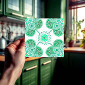 繰り返しグリーンデザイン タイル