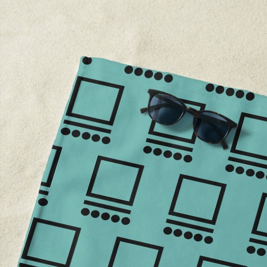 繰り返しコンピューター ビーチタオル (インサイチュ)