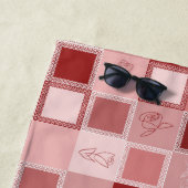 繰り返しジオメトリパターン ビーチタオル (インサイチュ)