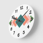 繰り返しダイヤモンド ラウンド壁時計 (傾斜)