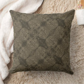 繰り返しチョコレートサークル クッション (ブランケット)