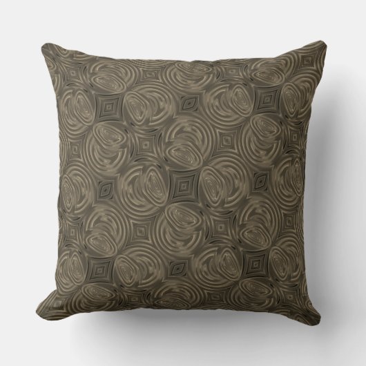 繰り返しチョコレートサークル クッション (正面)