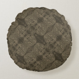 繰り返しチョコレートサークル ラウンドクッション
