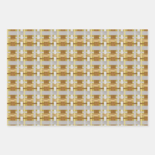 繰り返しデイジー パターン（の模様が）ある ラッピングペーパーシート (正面3)