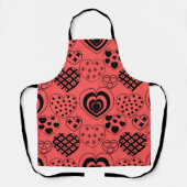繰り返しハート エプロン (正面)