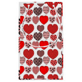 繰り返しハート スモールペーパーバッグ (裏面)