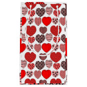 繰り返しハート スモールペーパーバッグ (正面)