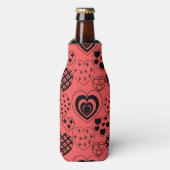 繰り返しハート ボトルクーラー (ボトル正面)