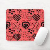 繰り返しハート マウスパッド (マウス)