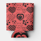 繰り返しハート 缶クーラー (正面)