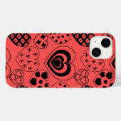 繰り返しハート Case-Mate iPhoneケース (裏面 (横))