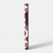 繰り返しハート iPhoneケース (左側面)