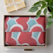 繰り返しパターンの大きな脂肪ハート 薄葉紙 (ギフト)