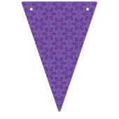 繰り返しパターンを持つ白い包装紙 バンティングフラッグ (第2の旗)