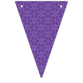 繰り返しパターンを持つ白い包装紙 バンティングフラッグ (第1の旗)