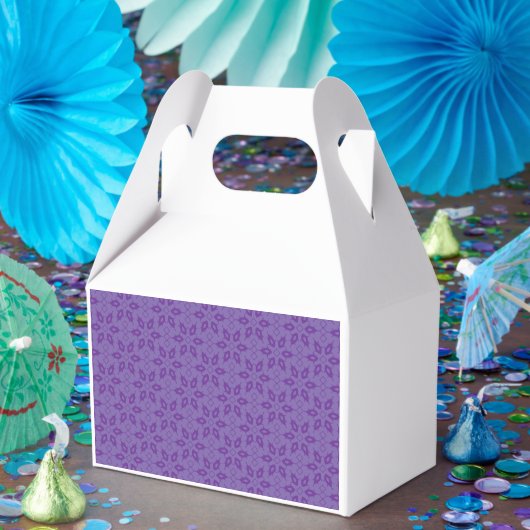 繰り返しパターンを持つ白い包装紙 フェイバーボックス (パーティー)