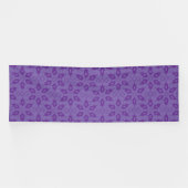 繰り返しパターンを持つ白い包装紙 横断幕 (横)