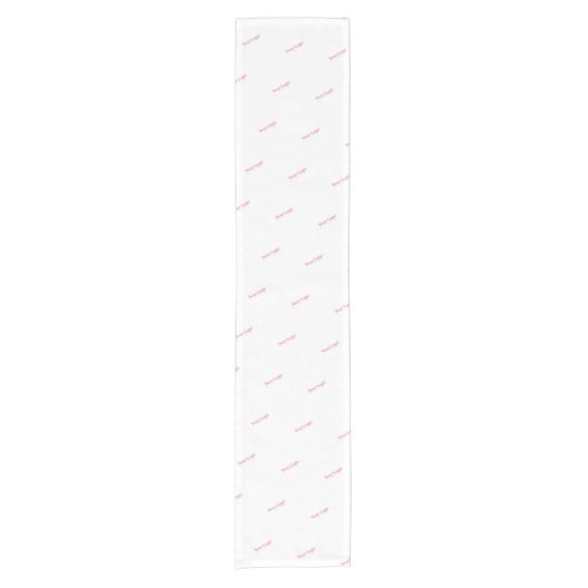 繰り返しパターンビジネスロゴのブランドディスプレイ ショートテーブルランナー (正面)