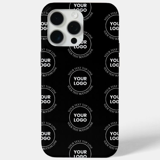 繰り返しパターン|ロゴと編集可能なテキスト Case-Mate iPhoneケース (裏面)