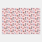 繰り返しベリパターン(の模様が)あるラッピング紙シート ラッピングペーパーシート (正面2)