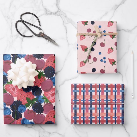 繰り返しベリパターン(の模様が)あるラッピング紙シート ラッピングペーパーシート (正面)