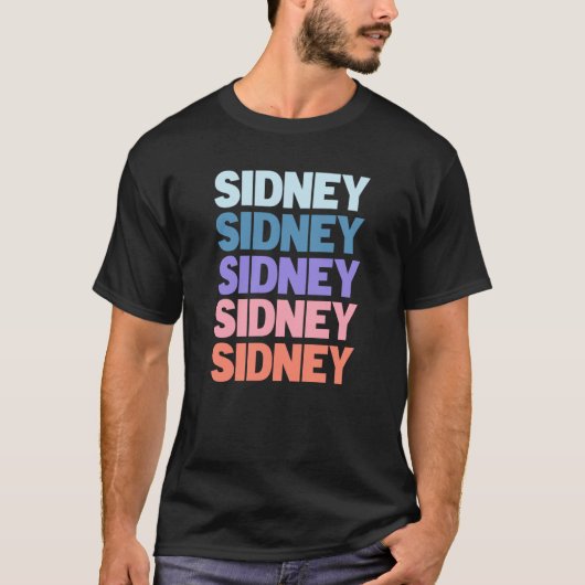 繰り返しモダン文字シドニー Tシャツ (正面)