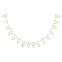 繰り返しモチーフのパターンを持つ黄色い絨毯 バンティングフラッグ