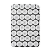 繰り返しロゴまたは画像パターンブランディングバスマット バスマット (正面縦)