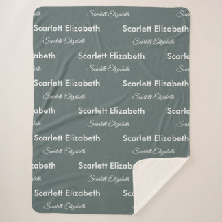 繰り返し名モダンBoho Balsam Green シェルパブランケット