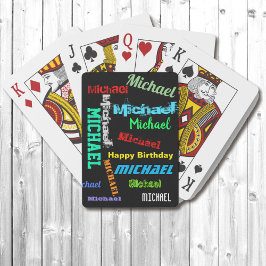 繰り返し名前テキストギフトトランプ トランプ