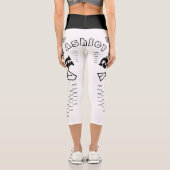 繰り返し名6文字白黒HWCL カプリレギンス (裏面)