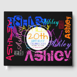 繰り返し名6文字20番目の誕生日ゲストブック ゲストブック