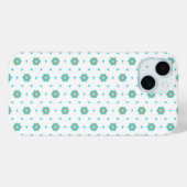 繰り返し幾何学模様フラワーデザイン Case-Mate iPhoneケース (裏面 (横))