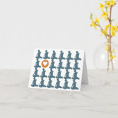 繰り返し愛カードの着席 カード (黄色い花)