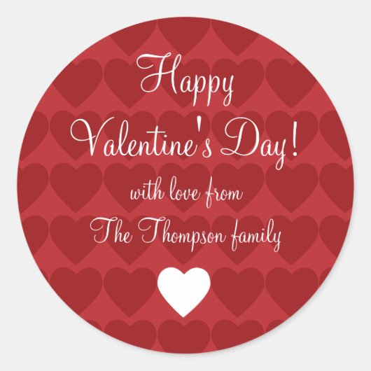 繰り返し愛ギフトステッカー ラウンドシール (正面)