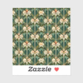 繰り返し植物模様 シール (シート)