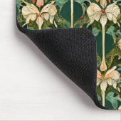 繰り返し植物模様 マウスパッド (コーナー)