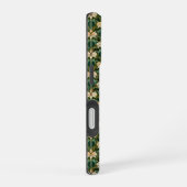 繰り返し植物模様 iPhone 16ケース (右側面)