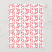 繰り返し機能を備えた赤とピンクのラッピング紙 チラシ (裏面)