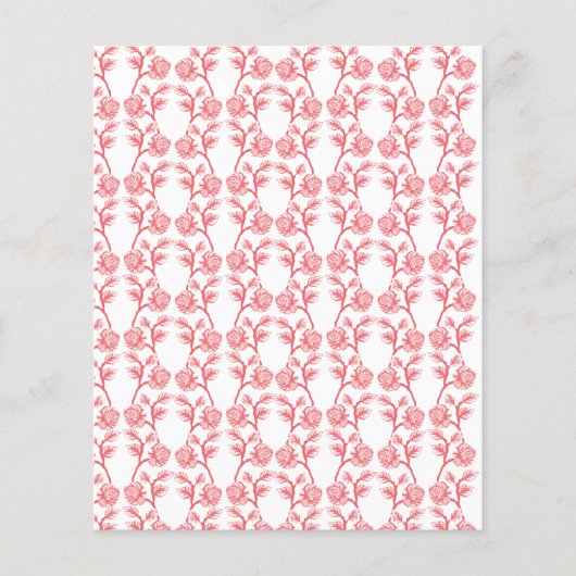 繰り返し機能を備えた赤とピンクのラッピング紙 チラシ (正面)