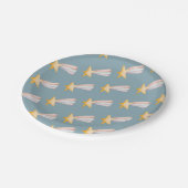 繰り返し水彩射撃、 発砲スターレインボーテール ペーパープレート (アングル)