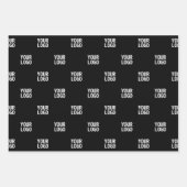 繰り返し画像、デザイン、または企業ロゴ ラッピングペーパーシート (正面3)