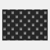 繰り返し画像、デザイン、または企業ロゴ ラッピングペーパーシート (正面)