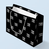 繰り返し画像、デザイン、または企業ロゴ ラージペーパーバッグ