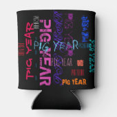 繰り返し豚の年2019缶クーラー 缶クーラー (裏面)