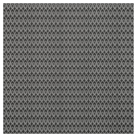 繰り返し黒い楕円 ファブリック (見本)