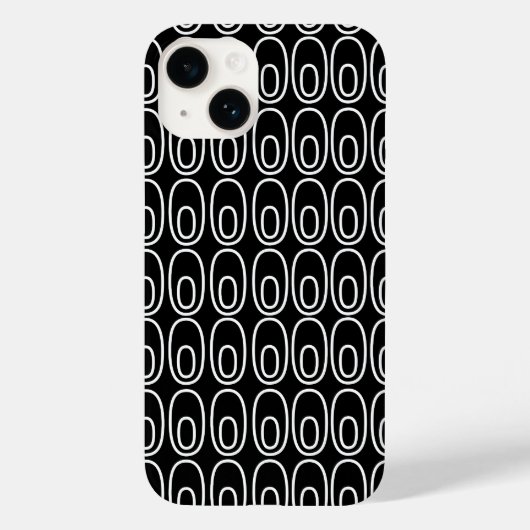 繰り返し黒い楕円 Case-Mate iPhoneケース (裏面)