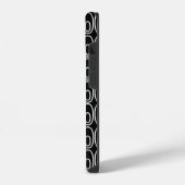 繰り返し黒い楕円 iPhoneケース (左側面)